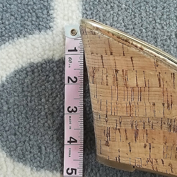 Marc Fisher "Wizard", White Patent & Cork Wedge Pl - Picture 10 of 11